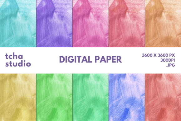 Colorful Watercolor Digital Papers