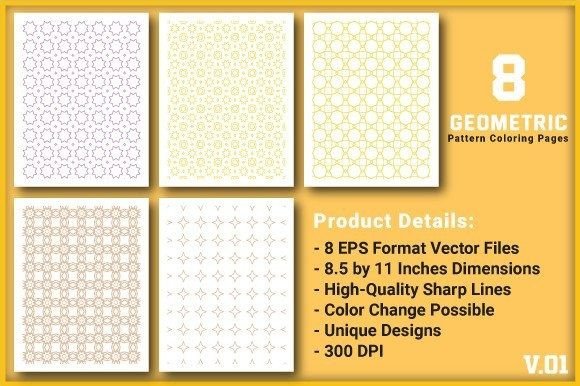 Geometric Seamless Vector Patterns for Creative Projects