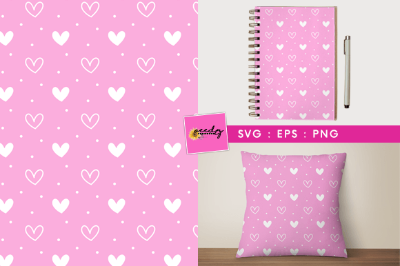 Hand Drawn Heart Seamless Pattern: A Versatile Design for Creative Projects
