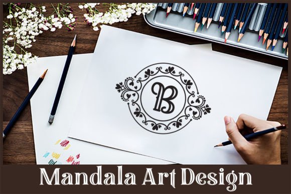 Mandala B Letter Design: A Versatile Tool for Creative Expression and Decorative Use