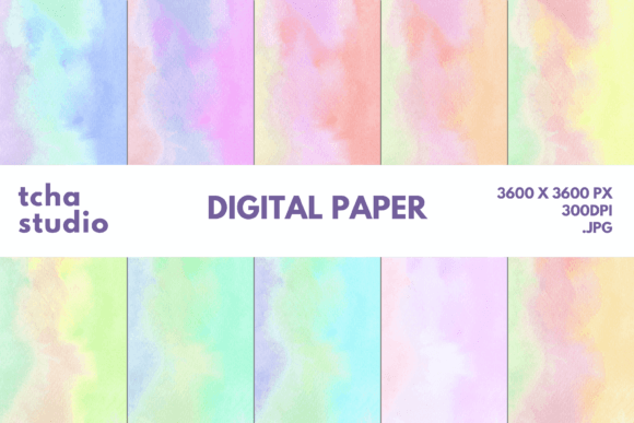 Tree Wave Watercolor Digital Papers: A Versatile Tool for Creative Projects